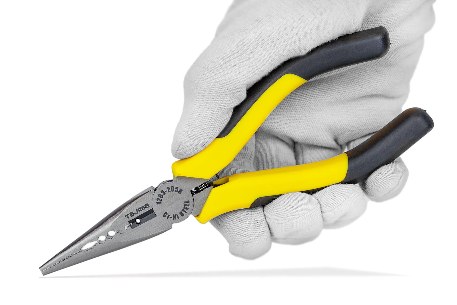 Долгогубцы Tajima CrNi многоцелевые с режущей кромкой 160 мм (1203-2058) - фото 7