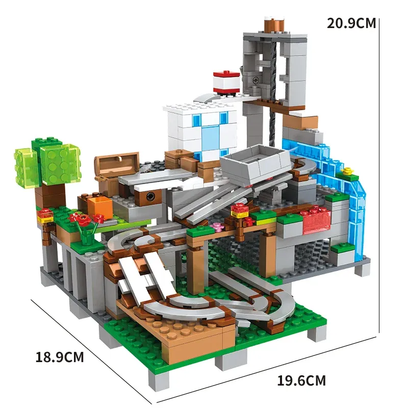 Конструктор Майнкрафт My World Гірська Печера з героями Шахта 587 дет. - фото 3 Конструктор Майнкрафт My World Гірська Печера з героями Шахта 587 дет. - фото 3