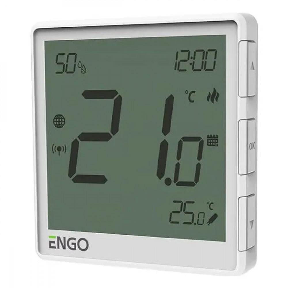 Интернет-термостат Engo ZigBee EONE-230W 3.0 скрытого монтажа 230 В Белый (22843028) - фото 2