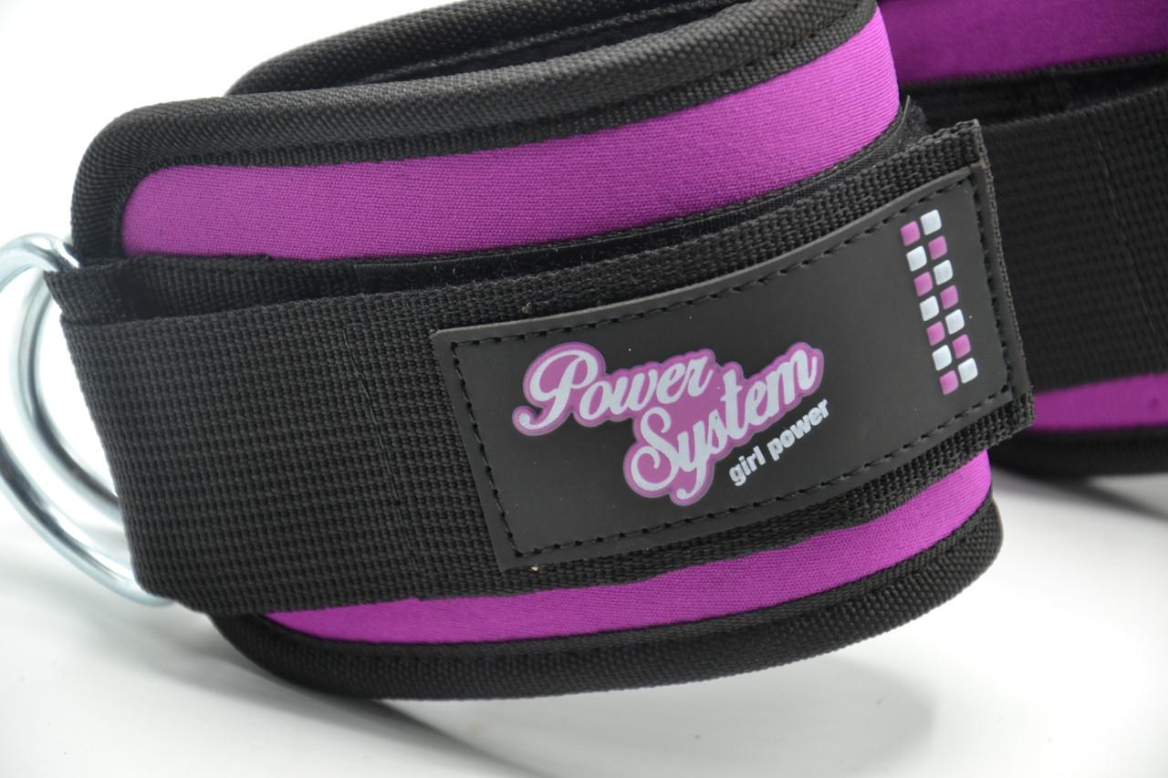 Манжети на щиколотці Power System PS-3450 Ankle Strap Gym Babe Purple (PS_3450_Purple) - фото 5