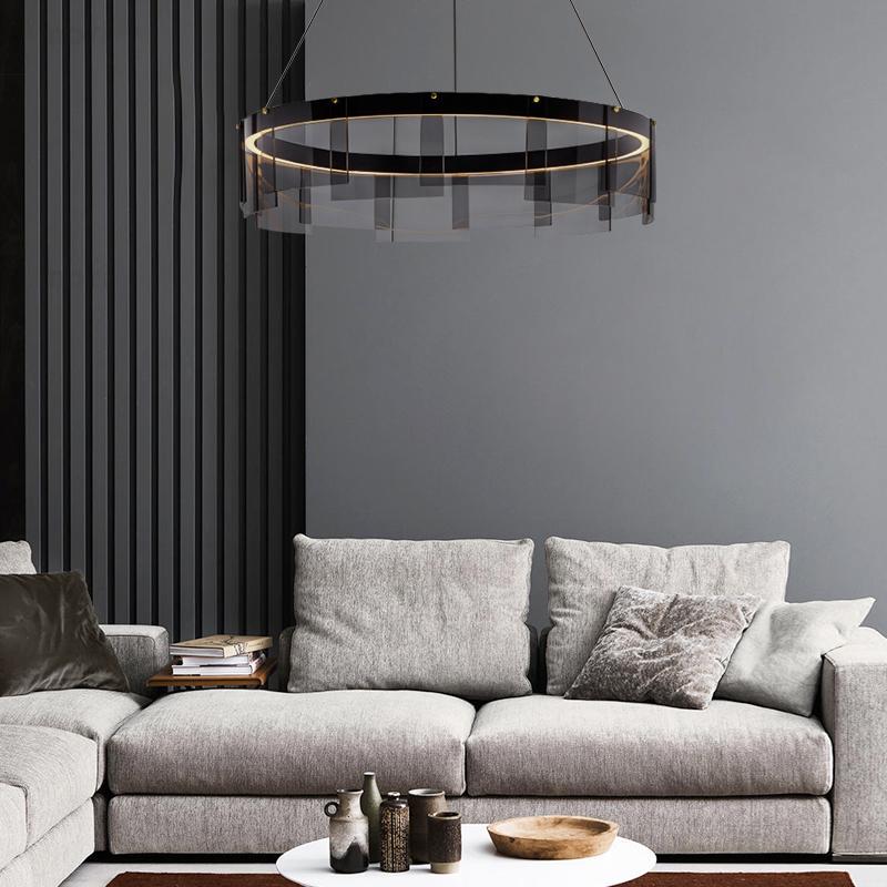 Люстра тросовая One Only Circle Lamp 059000/800 bk-sm