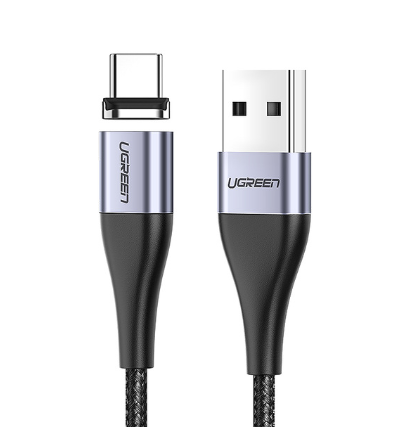 Кабель магнитный Ugreen USB Type-C 3A 100 см Черный (1438829955)