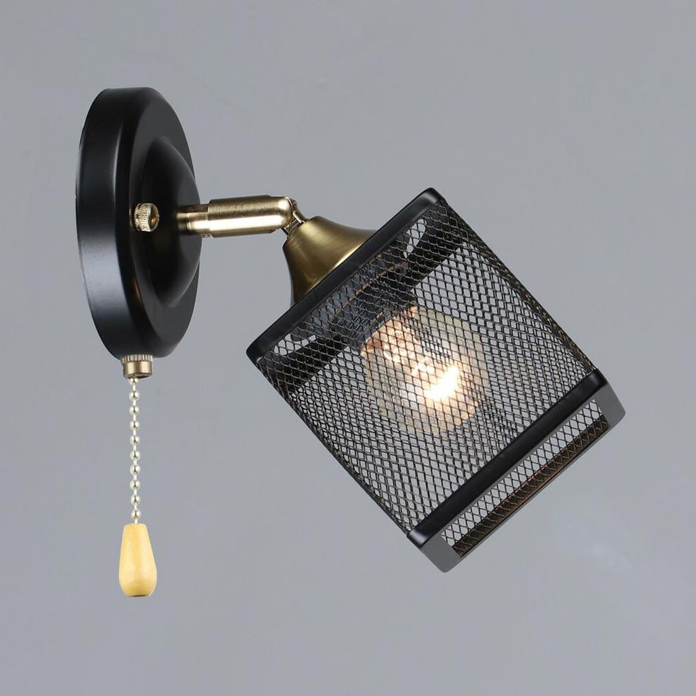 Світильник настінний Light House SRS-20305/1W Чорний/Мідь