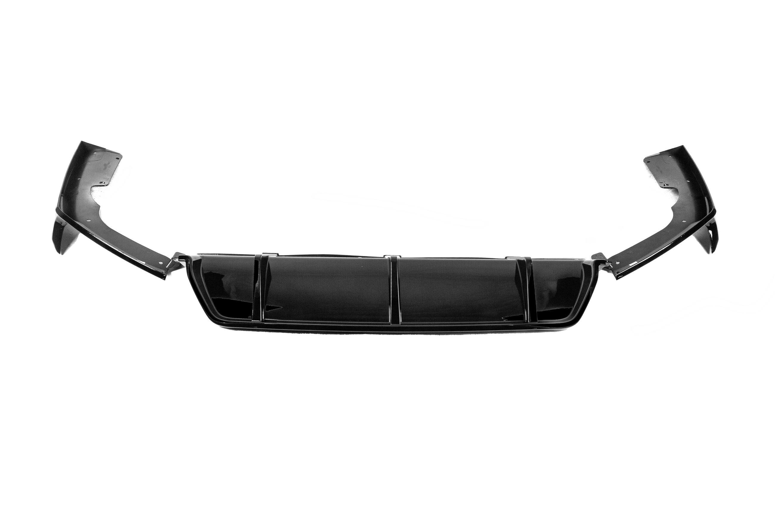 Дифузор заднього бампера GBT Paradigm Black Knight для M-Sport 2018-2022 для BMW X6 G06 2019- рр. ABS-пластик Чорний (151865)