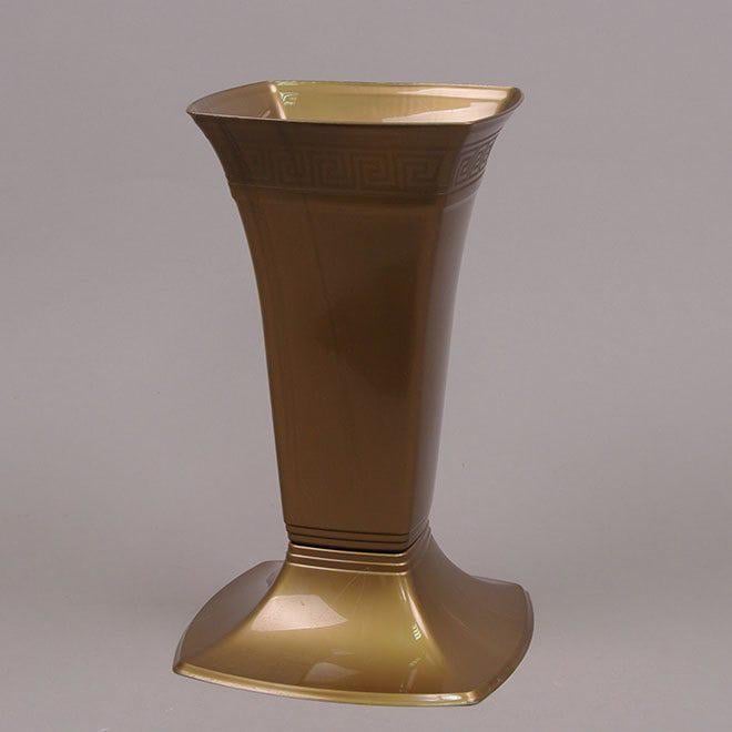 Ваза пластиковая Flora Ламела 30 см Золотой (81752) Ваза пластиковая Flora Ламела 30 см Золотой (81752)
