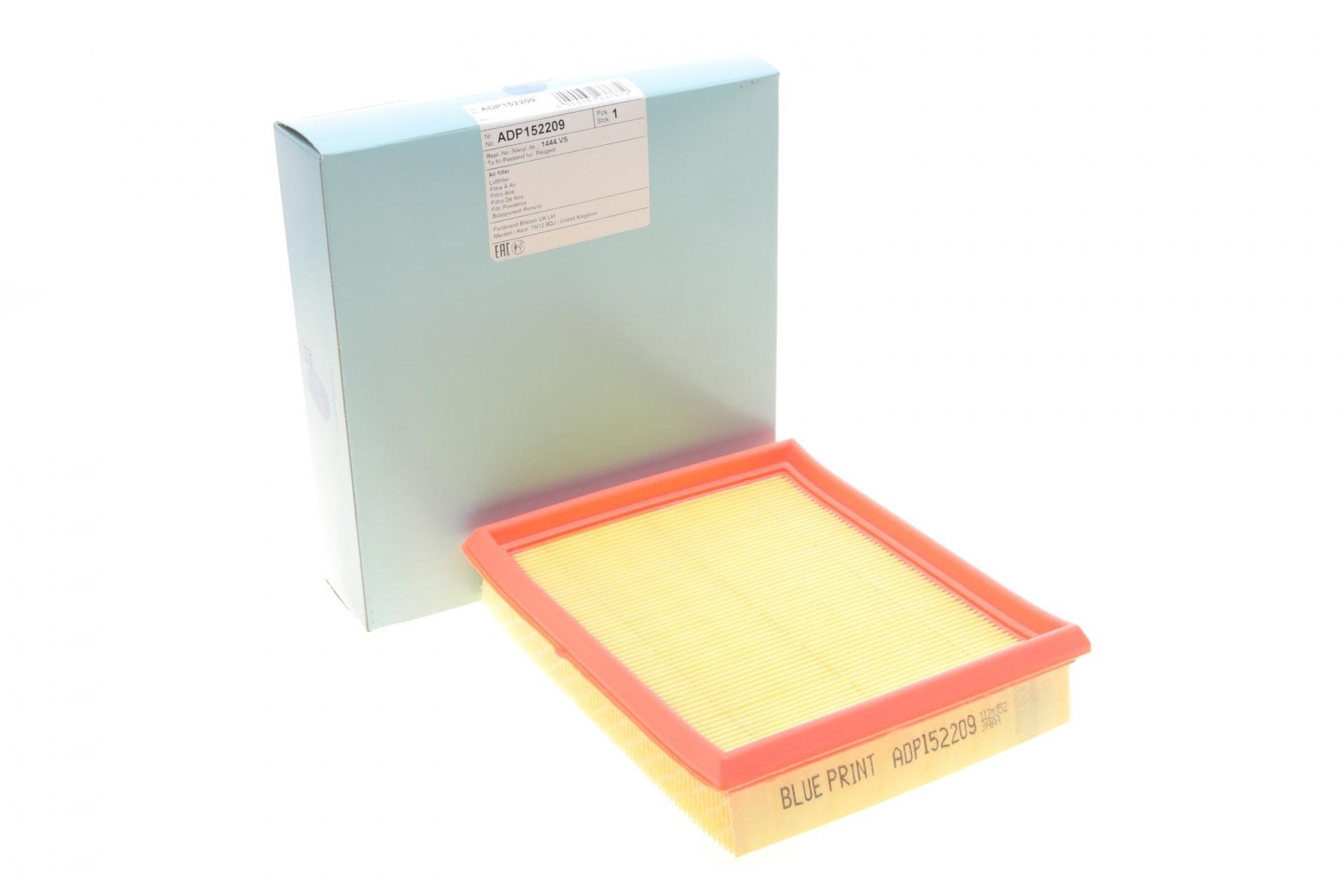 Фільтр повітряний BLUE PRINT для Citroen Xsara 1,4i 00-05/1,6i 00-10/Peugeot 206 1,4/1,6i 98-09 (ADP152209)