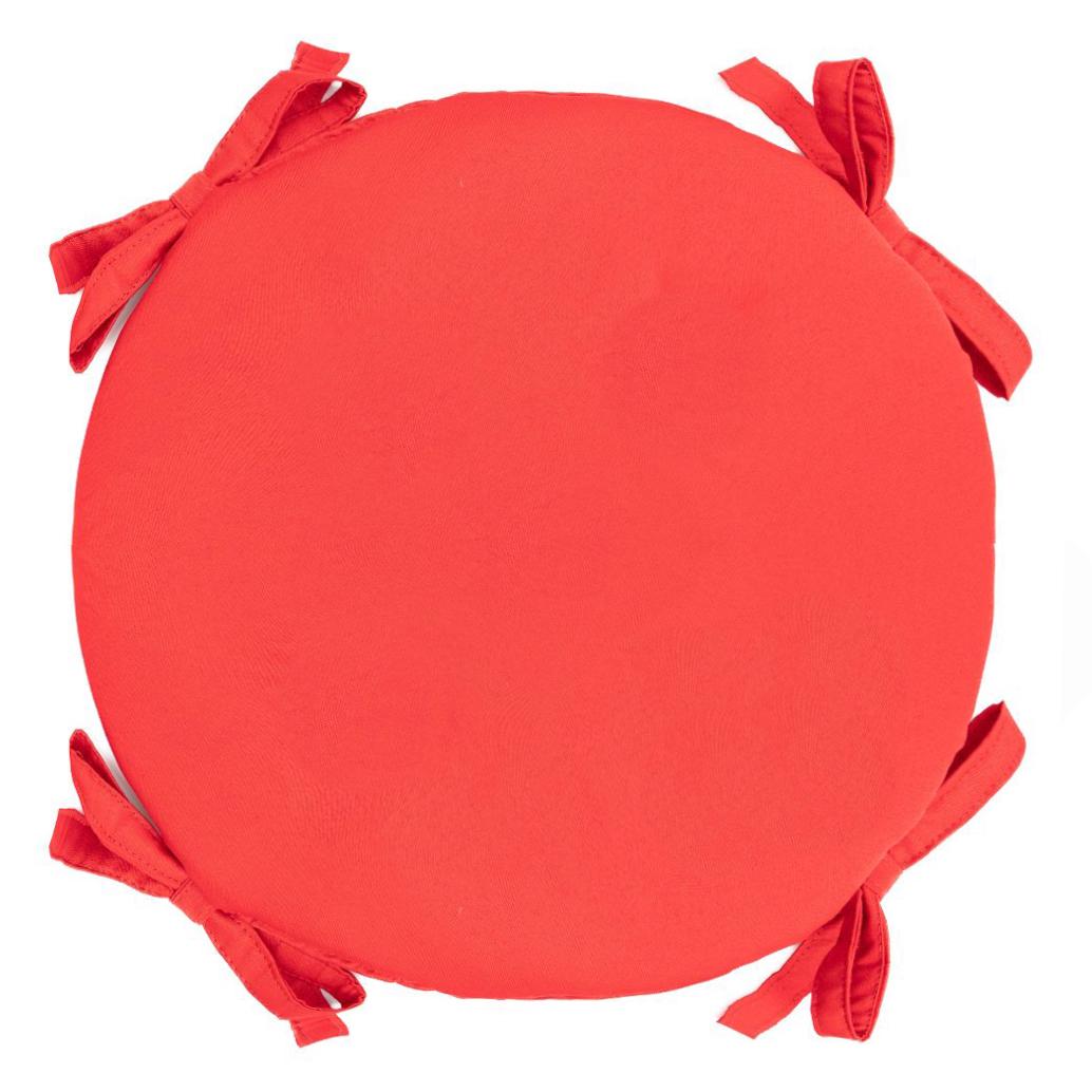 Подушка для стула/кресла/табурета Ø 40х5 см Красный (2077812633) - фото 1 Подушка для стула/кресла/табурета Ø 40х5 см Красный (2077812633) - фото 1