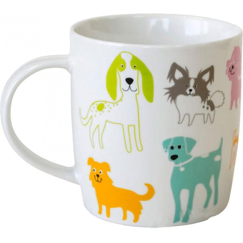 Чашка Keramia "Разноцветные собачки" 415 мл (21-272-045) - фото 2 Чашка Keramia "Разноцветные собачки" 415 мл (21-272-045) - фото 2