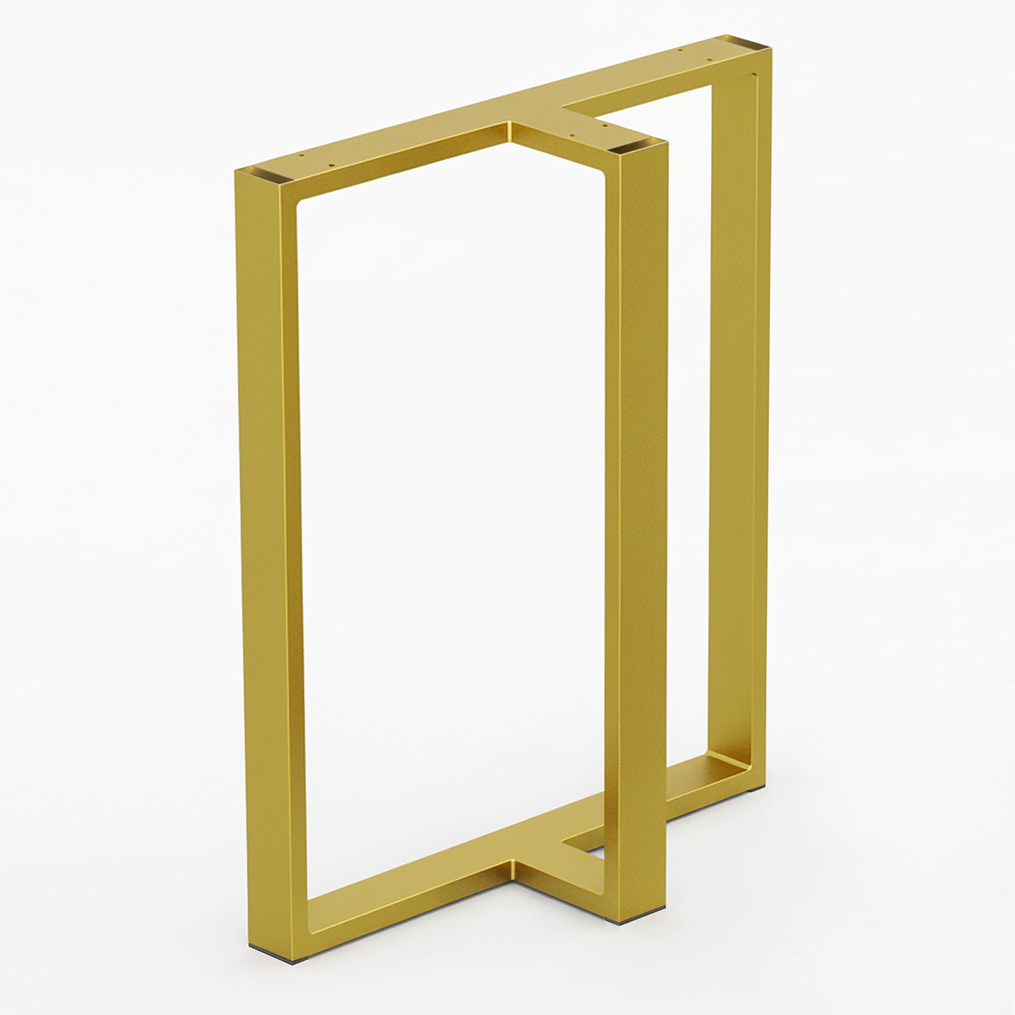 Опора для столу з металу 600х200 мм H 730 мм Золотий (1036) Опора для столу з металу 600х200 мм H 730 мм Золотий (1036)