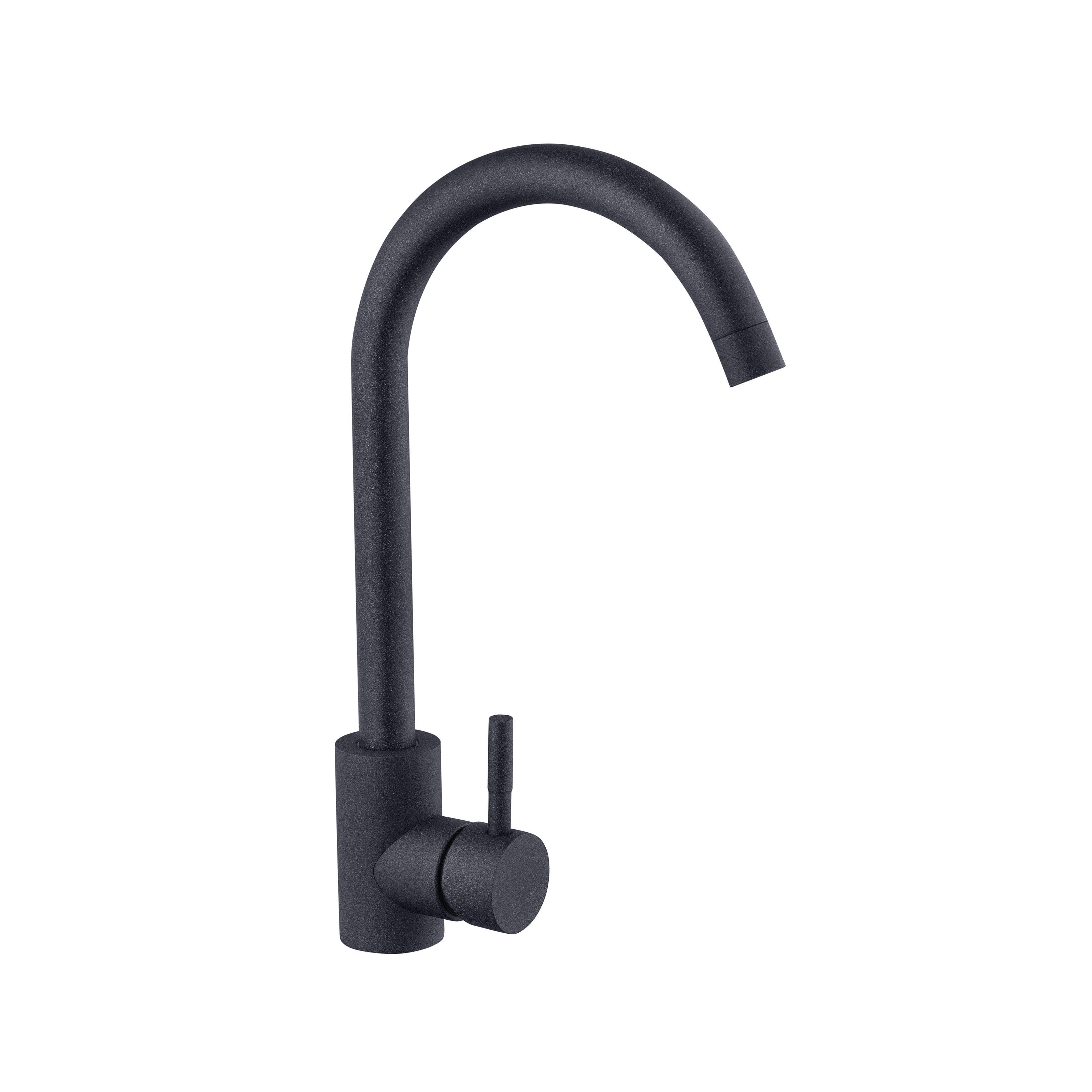 Смеситель для кухни Kroner Edelstahl Komposit-GRB035 CV027438 однорычажный Серый (139395)