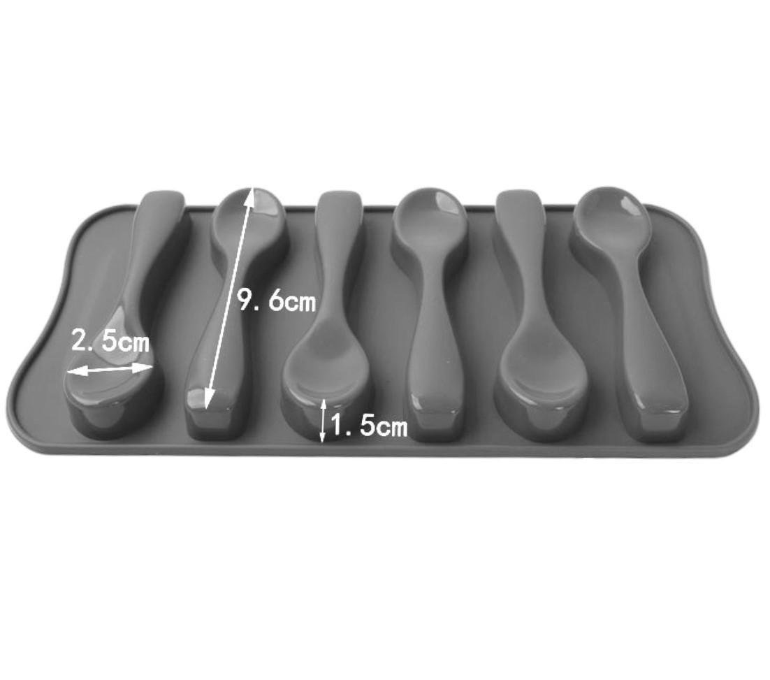 Форма с крышкой силиконовая Bakery 6 чайных ложек 21х10,5х1,5 см 1 шт. Серый (ХК0621к12)