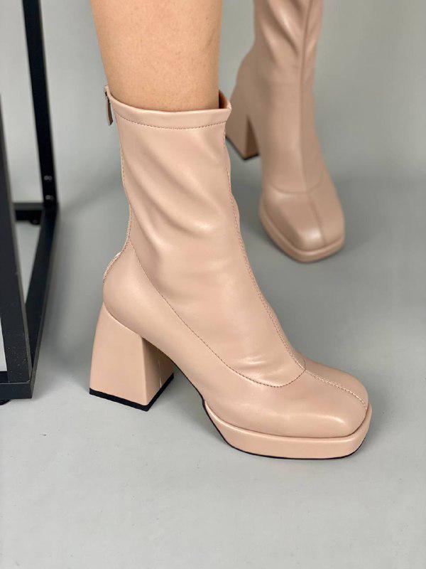 Ботинки женские демисезонные р. 39 Пудровый (9920-1д/39)