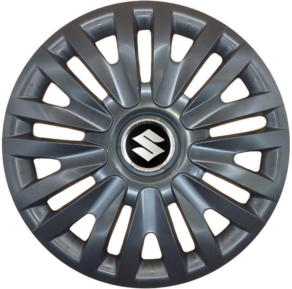 Колпаки с логотипом SJS Suzuki 412 R16 4 шт. Черный (31005865)