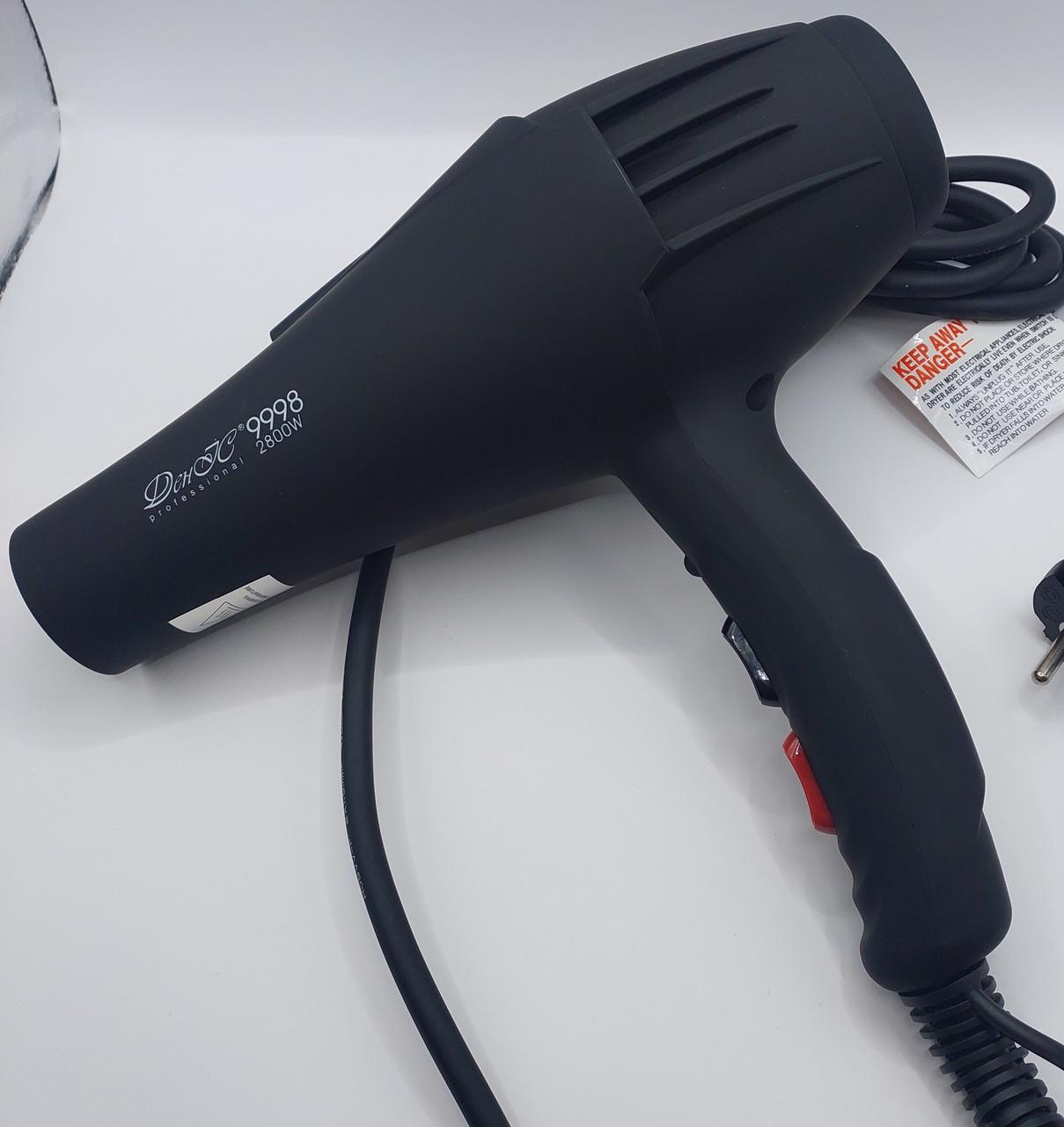 Фен професійний ДенІС professional 9998 ION 2800 вт Black (2091783669) - фото 3 Фен професійний ДенІС professional 9998 ION 2800 вт Black (2091783669) - фото 3