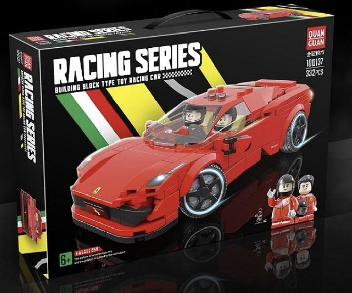 Детская машинка конструктор Quan Guan Racing Series Красный - фото 2