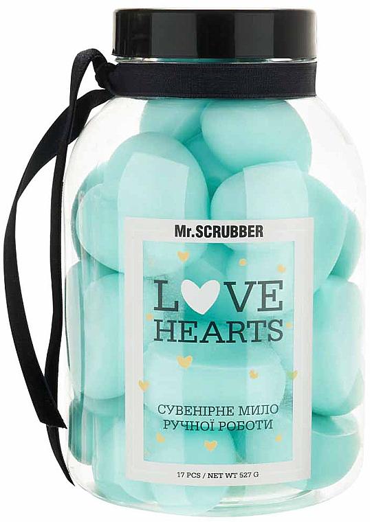 Мыло сувенирное ручной работы Mr.SCRUBBER Love Hearts Tiffany 17 шт. 527 г (15500)