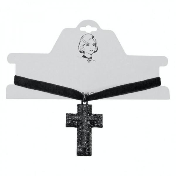 Декор для Хелоуїна Seta Чокер Хрест Марії Медічі (18-901)