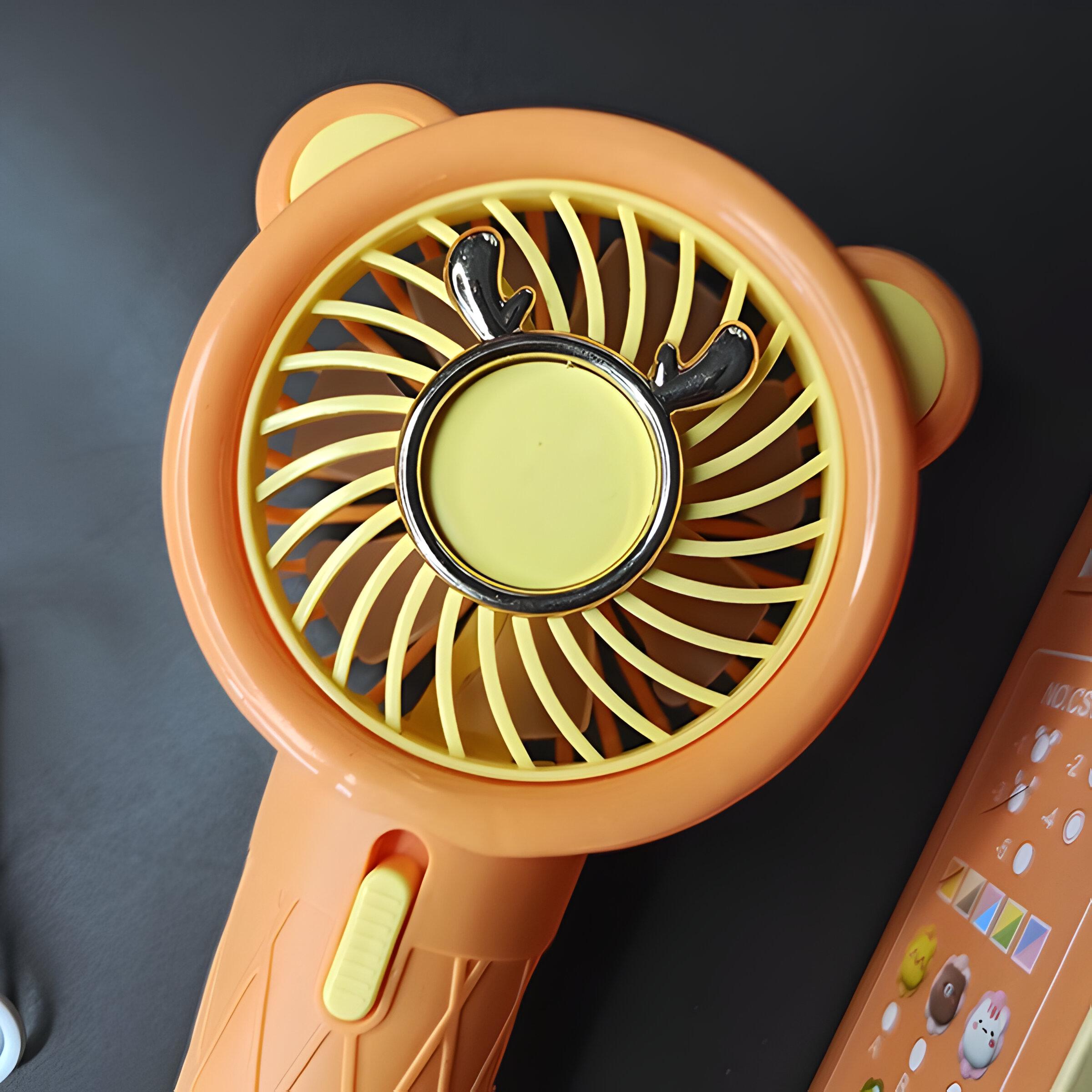 Вентилятор-USB дитячий портативний Помаранчевий (CS1363) - фото 4 Вентилятор-USB дитячий портативний Помаранчевий (CS1363) - фото 4