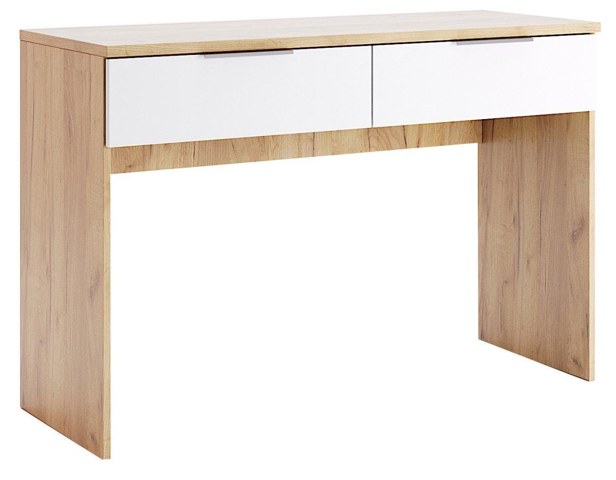 Туалетный столик MiroMark Асти 2Ш ламинированная ДСП Дуб крафт/Белый глянец (AS-72-WB)