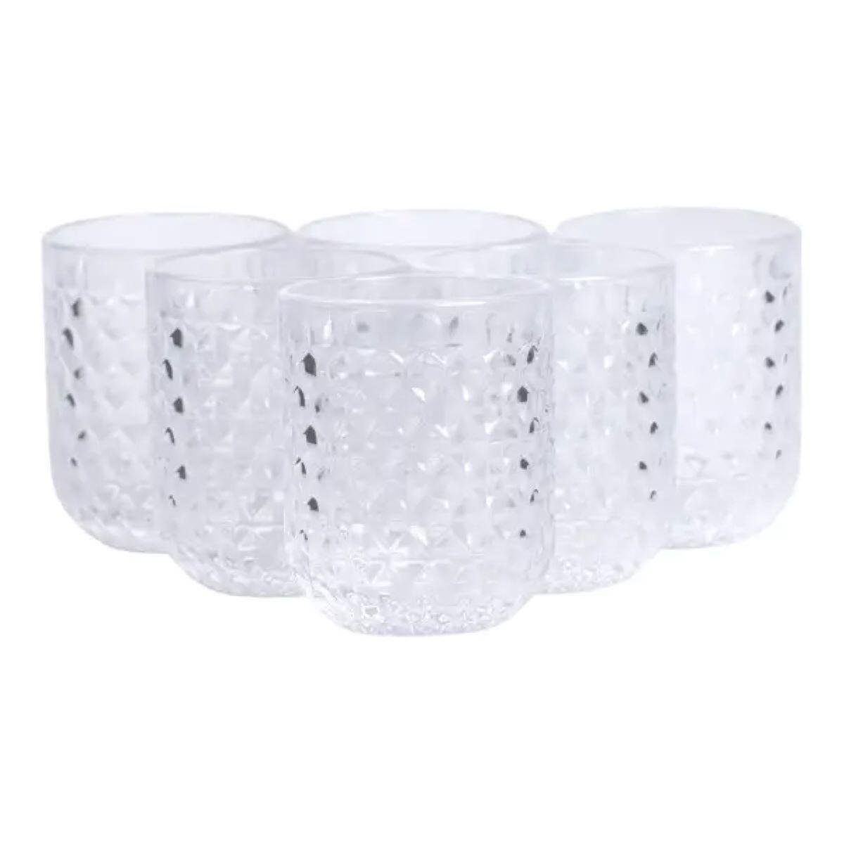 Набір склянок 6 шт. по 250 мл Прозорий (HP-19-105) - фото 2 Набір склянок 6 шт. по 250 мл Прозорий (HP-19-105) - фото 2