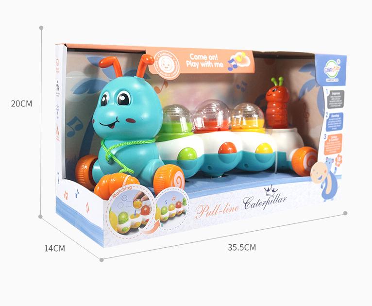 Развивающая игрушка гусеница Chimstar электронная со звуковым и световым эффектами - фото 4