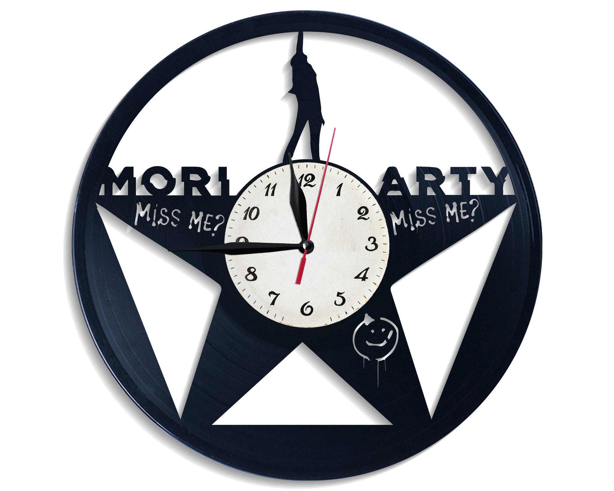 Часы настенные Шерлок Мориарти 2825 из виниловой пластинки