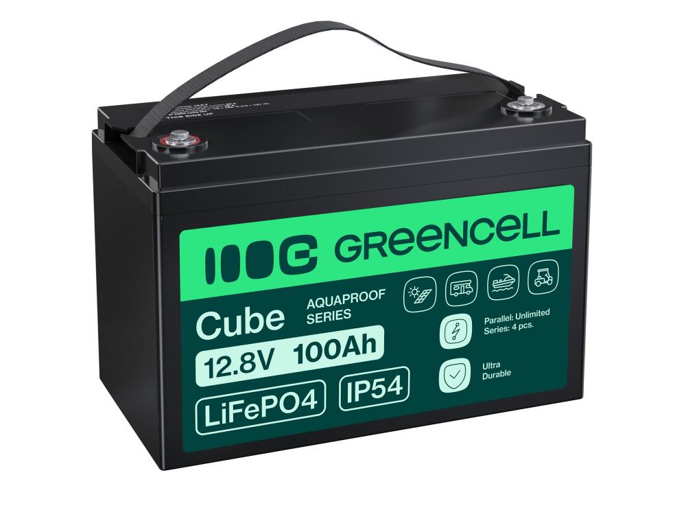 Акумулятор для ДБЖ/інвертора Green Cell Cube LiFePO4 12,8V 100Ah (LFPGC12V100AH)