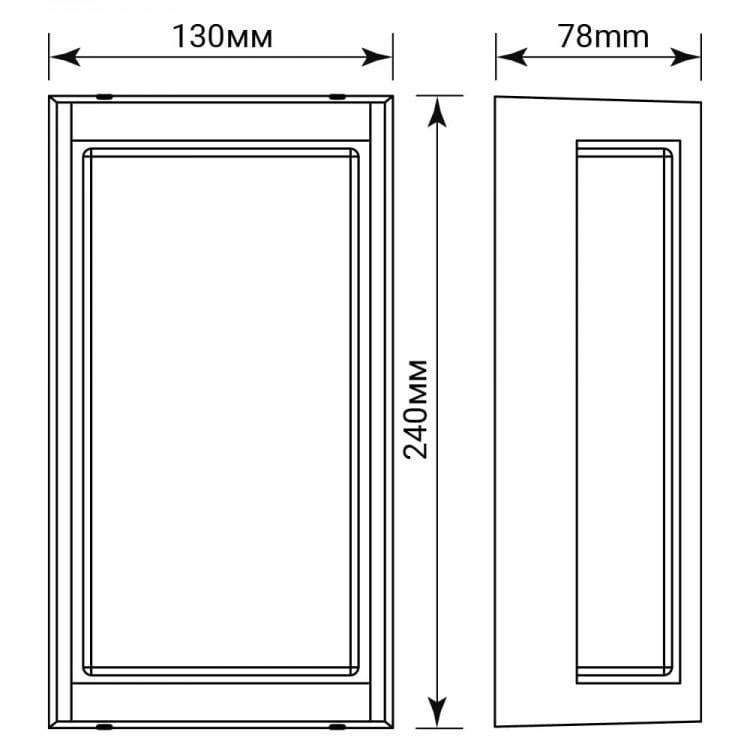 LED-светильник фасадный архитектурный накладной ARDERO DH0172ARD 18 Вт 3000K Черный (28688494) - фото 2
