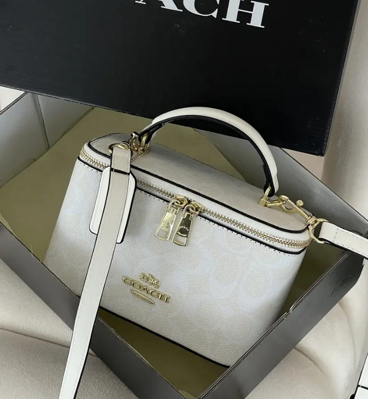 Сумка жіноча Coach Ava Crossbody Bag через плечі Коуч крос-боді Білий (2847931925)