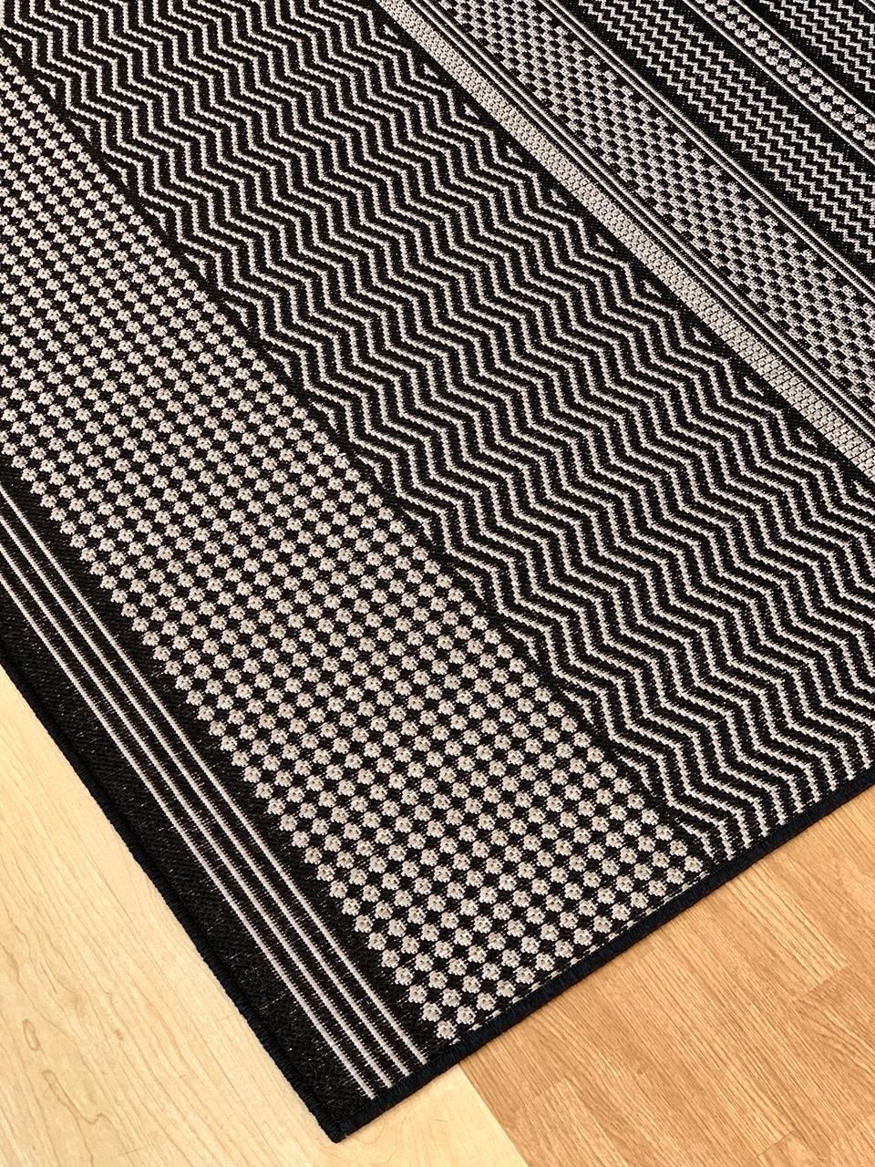 Килим безворсовий абстрактний 80х150 см Сірий (10271-0151) - фото 6 Килим безворсовий абстрактний 80х150 см Сірий (10271-0151) - фото 6