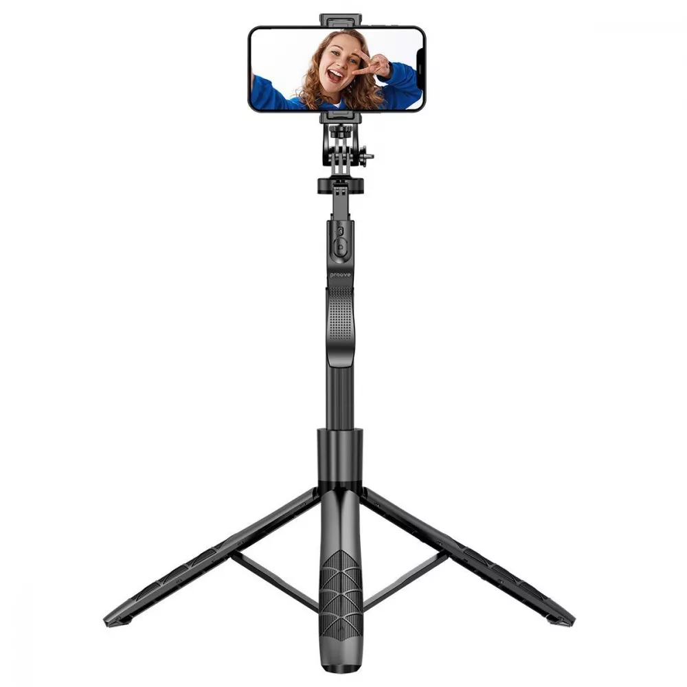 Штатив трипод Proove для телефона и камеры с резьбой d 1/4 MegaStick Selfie Stick Tripod 1530 мм (MPMS00010001)