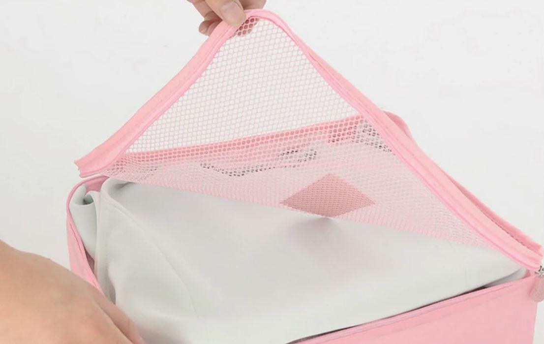 Комплект дорожных органайзеров Travel 6 шт. Светло-розовый - фото 4 Комплект дорожных органайзеров Travel 6 шт. Светло-розовый - фото 4