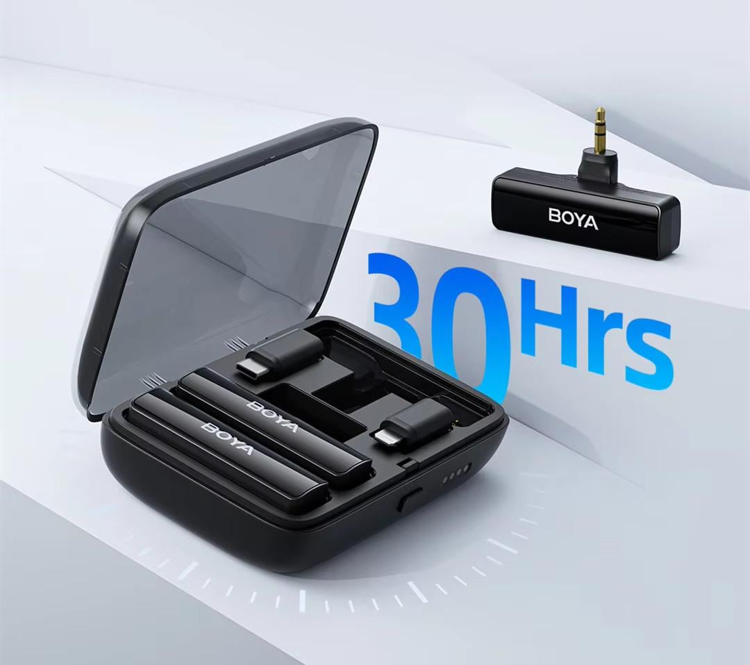 Микрофон петличный Boya Boyalink black для iPhone/Android/видеокамеры беспроводной (50021) - фото 13
