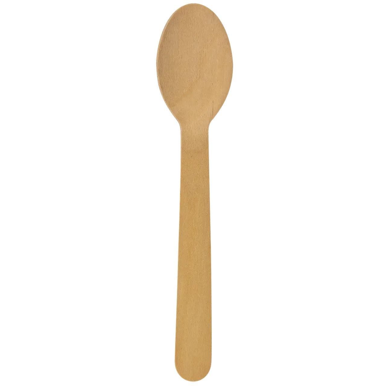 Ложка деревянная 16 см 100 шт. (DL-0008)