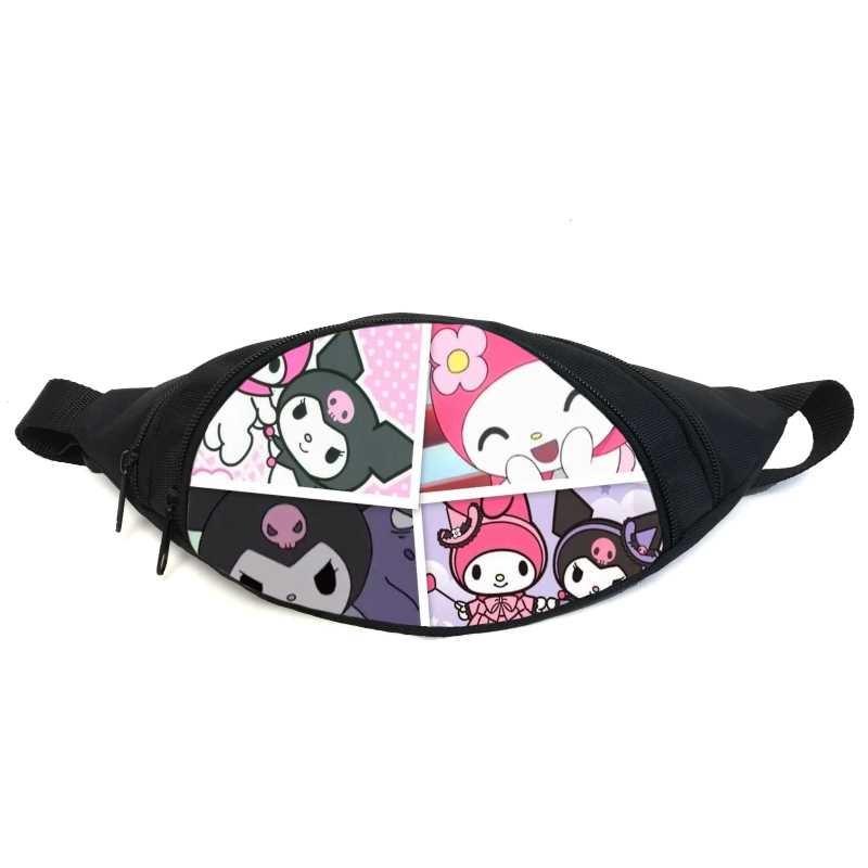 Поясная сумка-бананка Cappuccino Toys GB Kuromi Hello Kitty 07 Черный (2384949761)