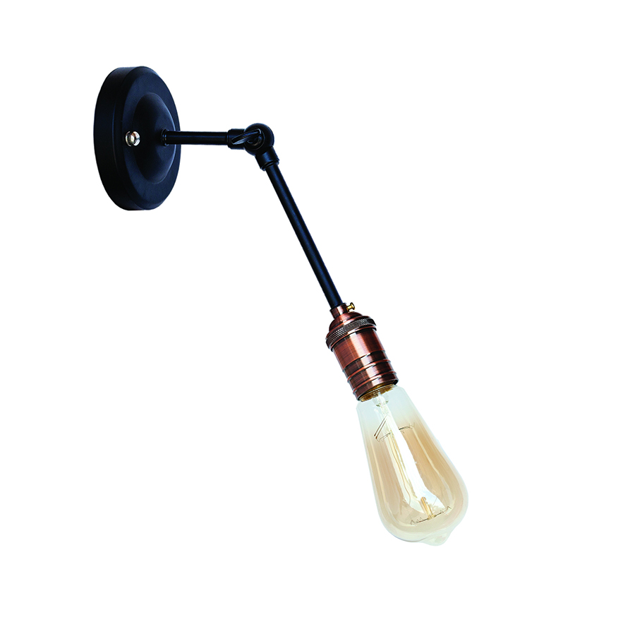 Бра Levistella Lofty индустриальное с патроном AMP17 Черный/Медный (1963530466)