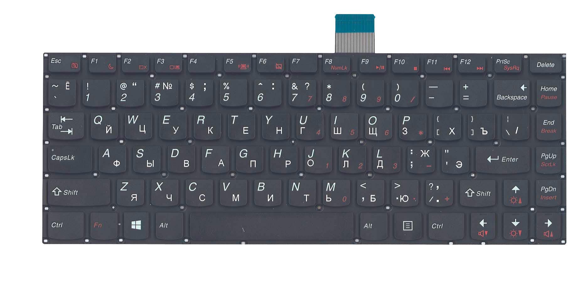 Клавиатура для ноутбука Lenovo IdeaPad B490S Black Клавиатура для ноутбука Lenovo IdeaPad B490S Black