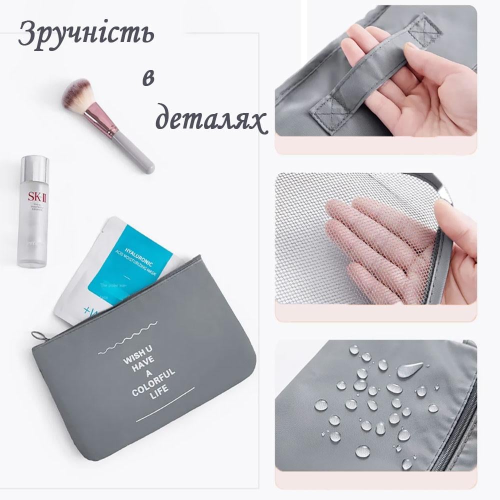 Набір органайзерів LoveYouHome для подорожей 7 розмірів Сірий (59060) - фото 5 Набір органайзерів LoveYouHome для подорожей 7 розмірів Сірий (59060) - фото 5