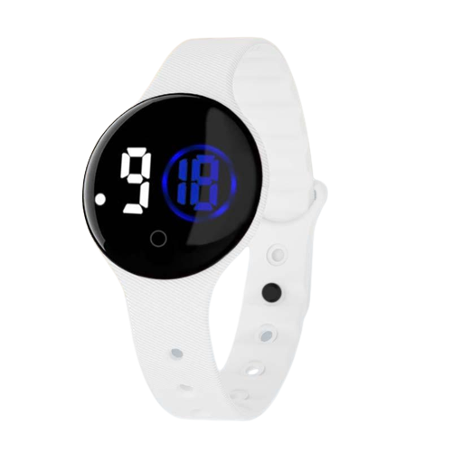 Часы электронные светодиодные сенсорные с большими цифрами водонепроницаемые Белый (1000099)