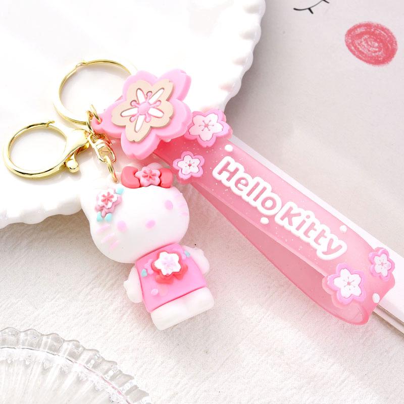 Брелок для ключів Hello Kitty Sakura Рожевий (062)