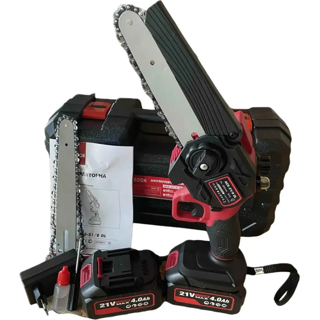 Электропила-мини аккумуляторная Edon ACS -21/8 OL 2 аккумулятора/кейс (ACS -21/8 OL )