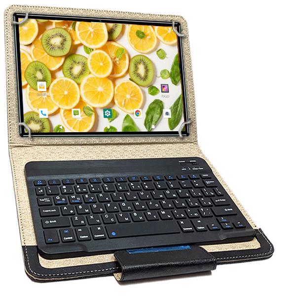 Планшет-телефон Adronix Elit Tab 10 LTE 4/32 DUAL SIM 10,1" IPS White с чехлом с Bluetooth клавиатурой (24380802)