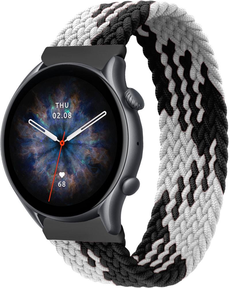 Ремінець Solo Loop Multi для Amazfit GTR 3 Pro (145 мм) Black White (33726-1E)