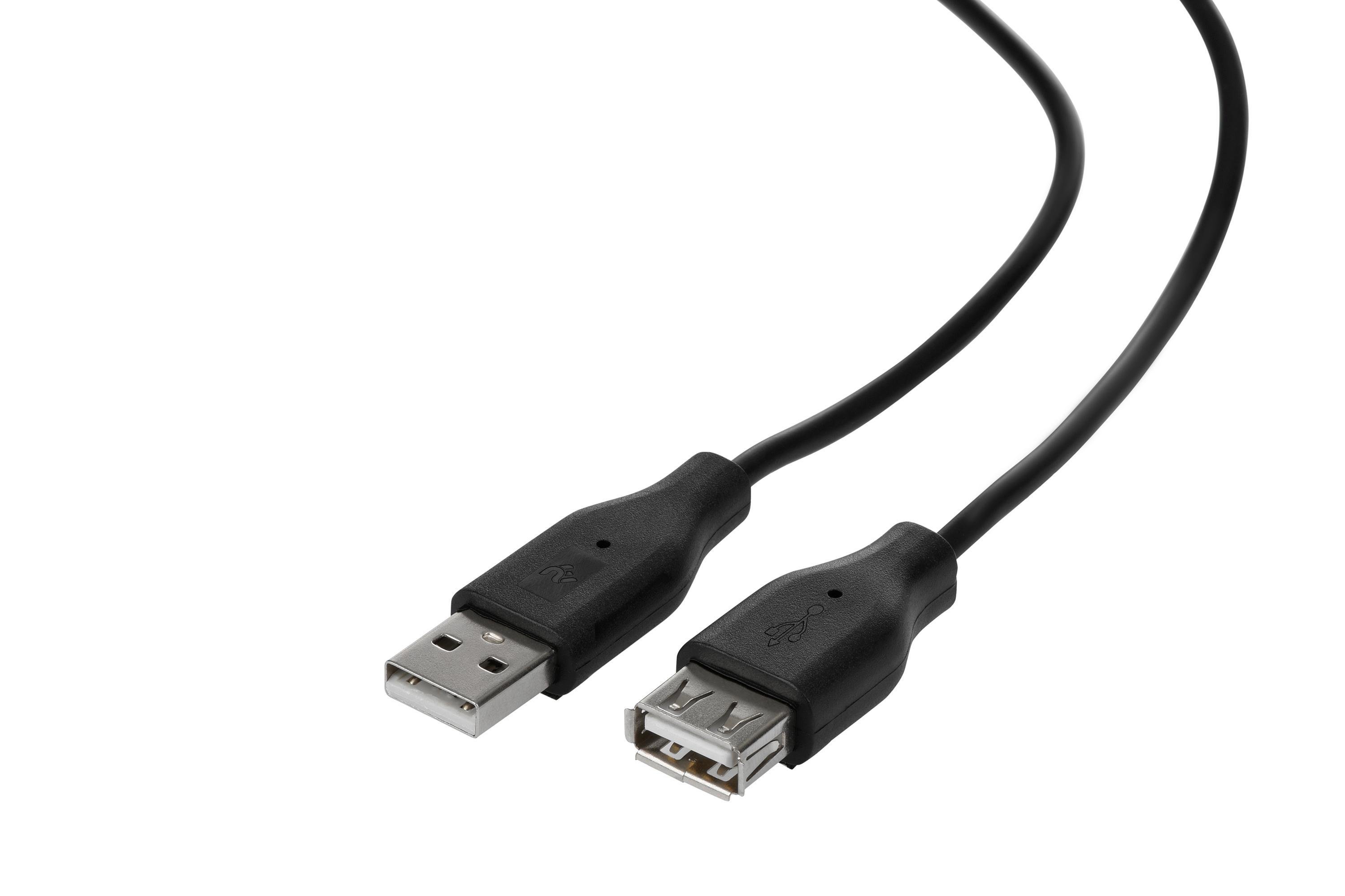 Кабель USB 2E AM/AF 3 м Black (ERC-2E-W-3168M3) - фото 4