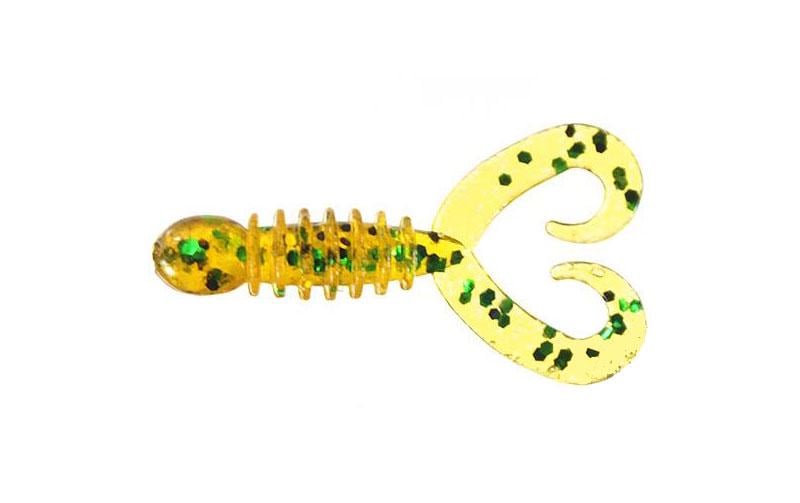 Силиконовый твистер Fox Sparus №083B для микроджига съедобный 4 см 20 шт. Oil gold (5511)