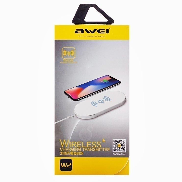 Бездротовий зарядний пристрій для телефону Awei W2 5W (id_112974) Бездротовий зарядний пристрій для телефону Awei W2 5W (id_112974)