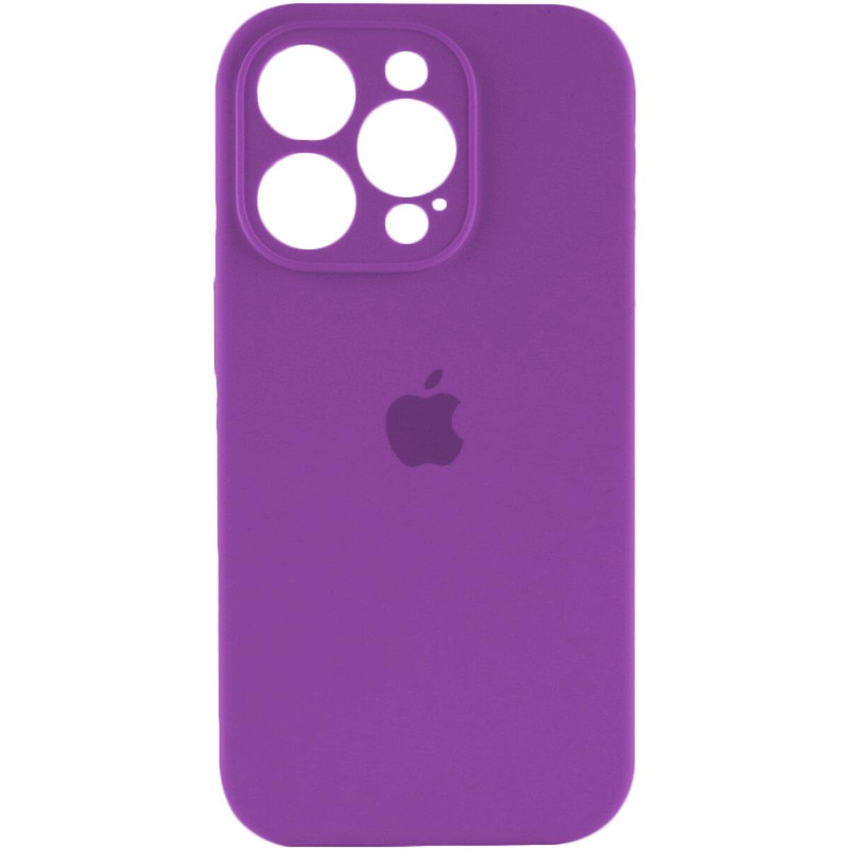Противоударный чехол для Apple iPhone 13 Pro Silicone Full Case AA Camera Protect / Purple
