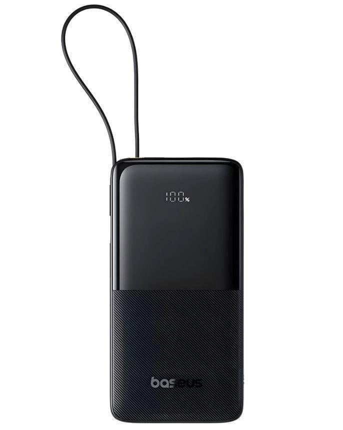 Повербанк із вбудованим кабелем BASEUS Bipow 2 Digital Display Built-in USB-C Cable 10000 mah (2702773189)