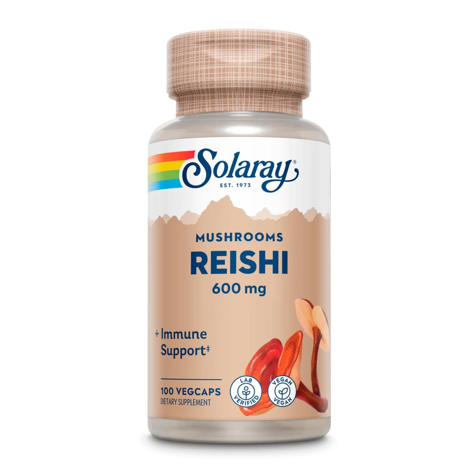 Натуральная добавка Reishi Mushroom 600 mg 100 ct (2023-10-2128)