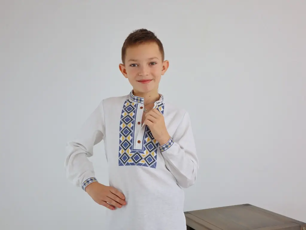 Рубашка детская с вышивкой XRmaster Эней 116 см (0001643) - фото 8